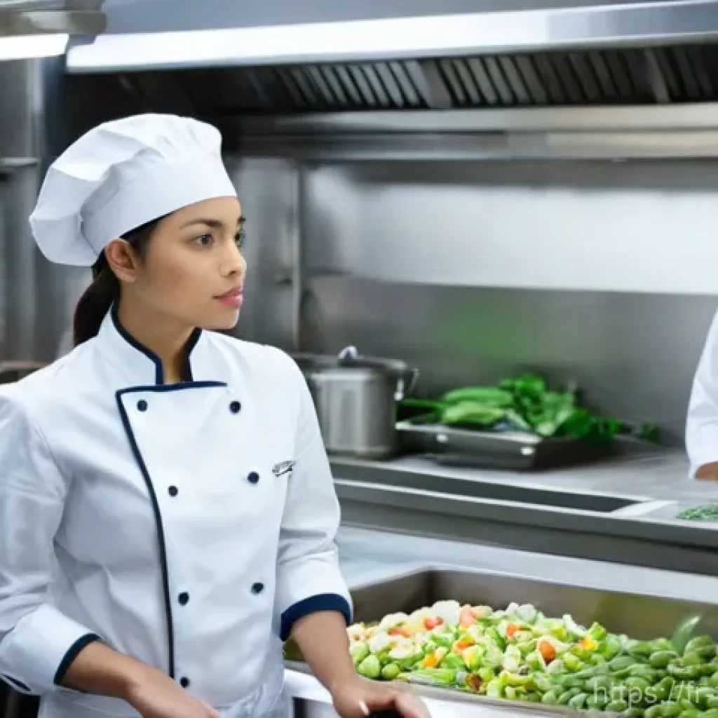 식품위생사 시험 후기 공유 - **Prompt:** A young, determined professional woman in her late 20s, wearing a clean, professional re...